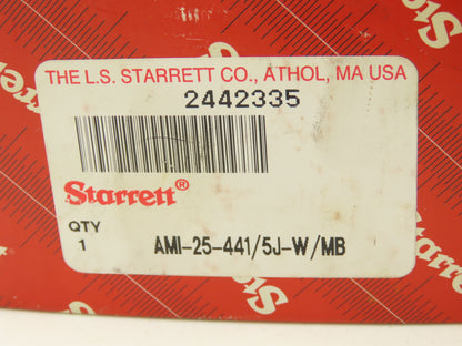 Starrett 25-441/5J Dial Gage Indicator 0-100 Cont .500" Range .001" Grad
