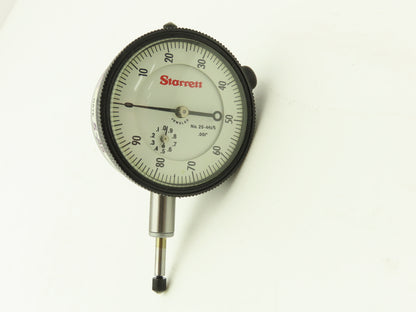 Starrett 25-441/5J Dial Gage Indicator 0-100 Cont .500" Range .001" Grad