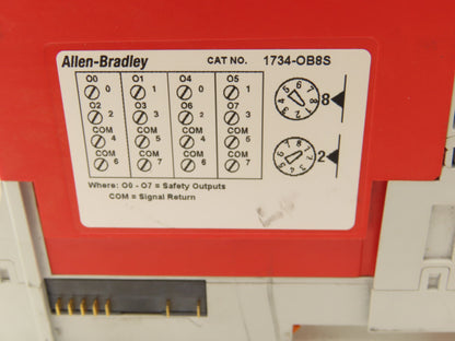 Allen Bradley 1734-OB8S Safety Module Point I/O Guard Input With Modular Base