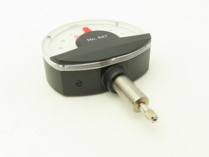 Starrett 647 Dial Comparator Gage Indicator 20-0-20 / .004" Range .00005" Grad
