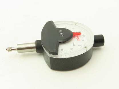 Starrett 647 Dial Comparator Gage Indicator 20-0-20 / .004" Range .00005" Grad