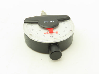 Starrett 647 Dial Comparator Gage Indicator 20-0-20 / .004" Range .00005" Grad