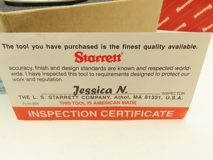 Starrett 656-617J Dial Gage Indicator 0-20 Dial .400" Range .0001"Grad