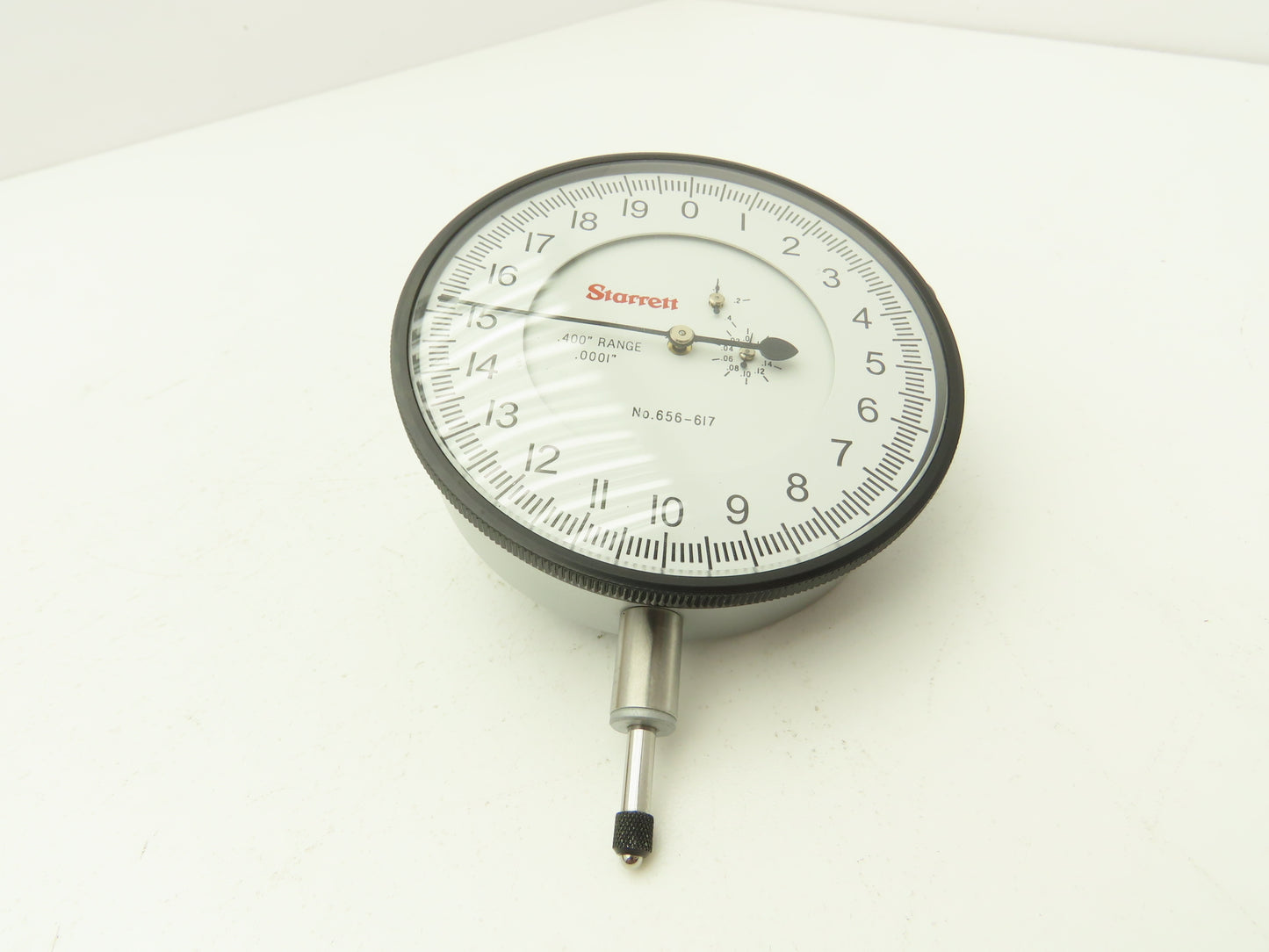 Starrett 656-617J Dial Gage Indicator 0-20 Dial .400" Range .0001"Grad