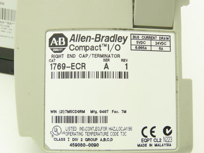 Allen Bradley 1764-24AWA MicroLogix 1500 Base Unit 24 Point Series B Rev A