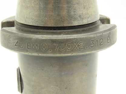 ETM 40EM0.750X2.312E End Mill Tapered Shank Chuck Tool Holder Double Allen Key