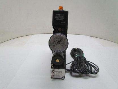 Parker Schrader Bellows AL11323BGW53L6B Pneumatic Valve Regulator 120V Solenoid