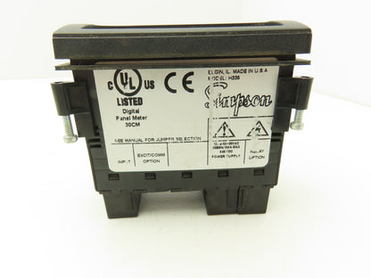 Simpson H335111020 Model H335 200mVDC Digital Panel Meter 120 VAC Power Supply
