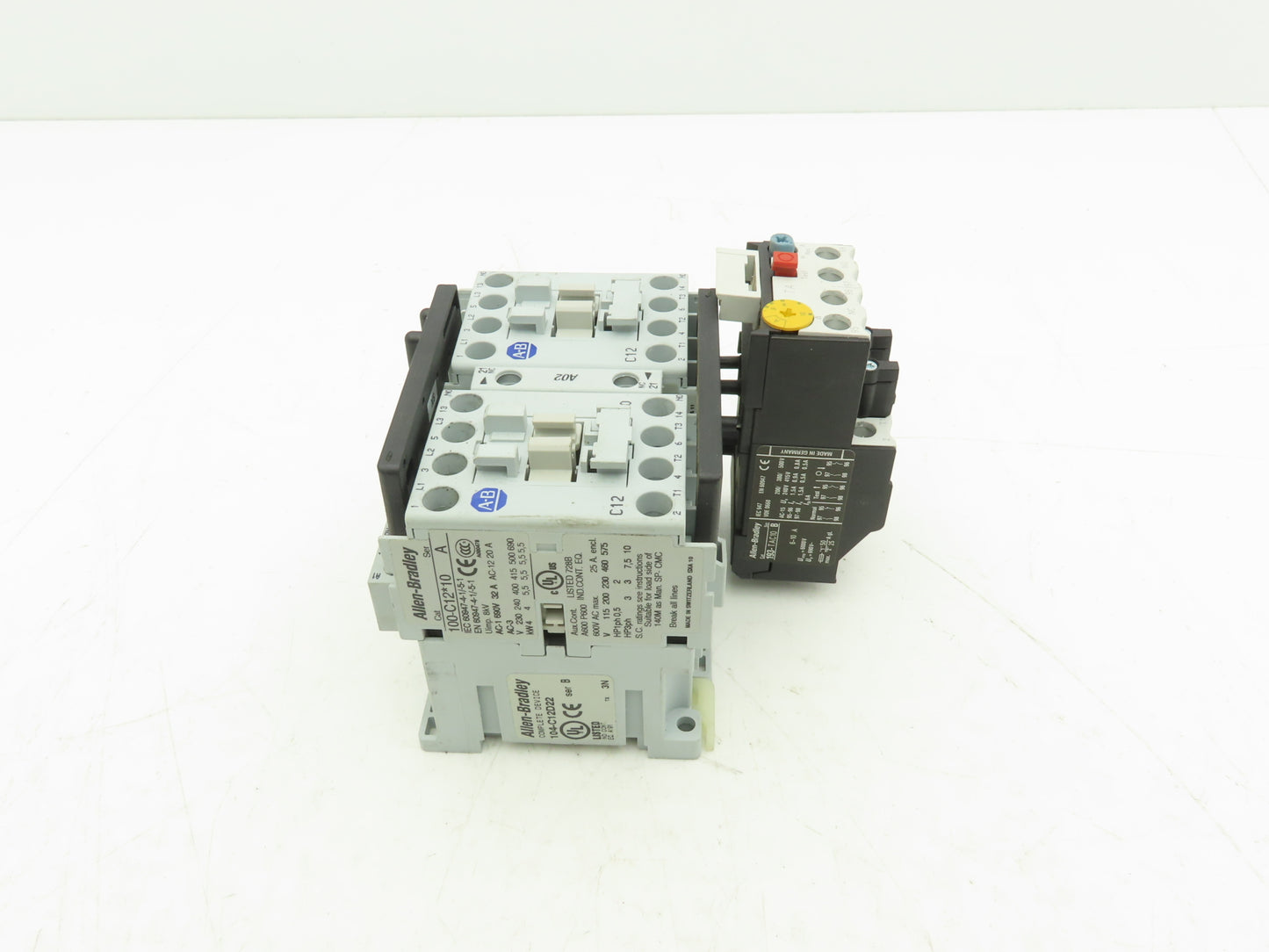 Allen Bradley 100-C12*10 Reversing Motor Starter Overload 120V Coil 104C12D22