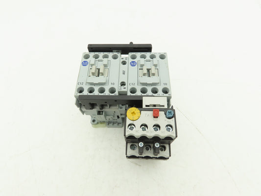 Allen Bradley 100-C12*10 Reversing Motor Starter Overload 120V Coil 104C12D22