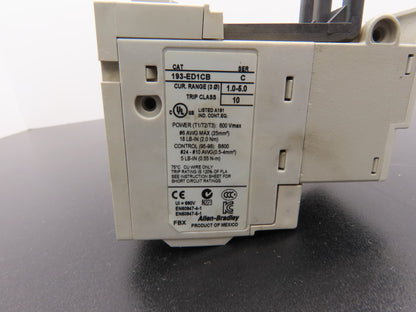 Allen Bradley 193-ED1CB Motor Starter Overload Relay 1-5A Range Lot of 2