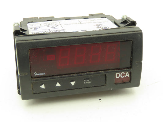Simpson H335111020 Model H335 200mVDC Digital Panel Meter 120 VAC Power Supply