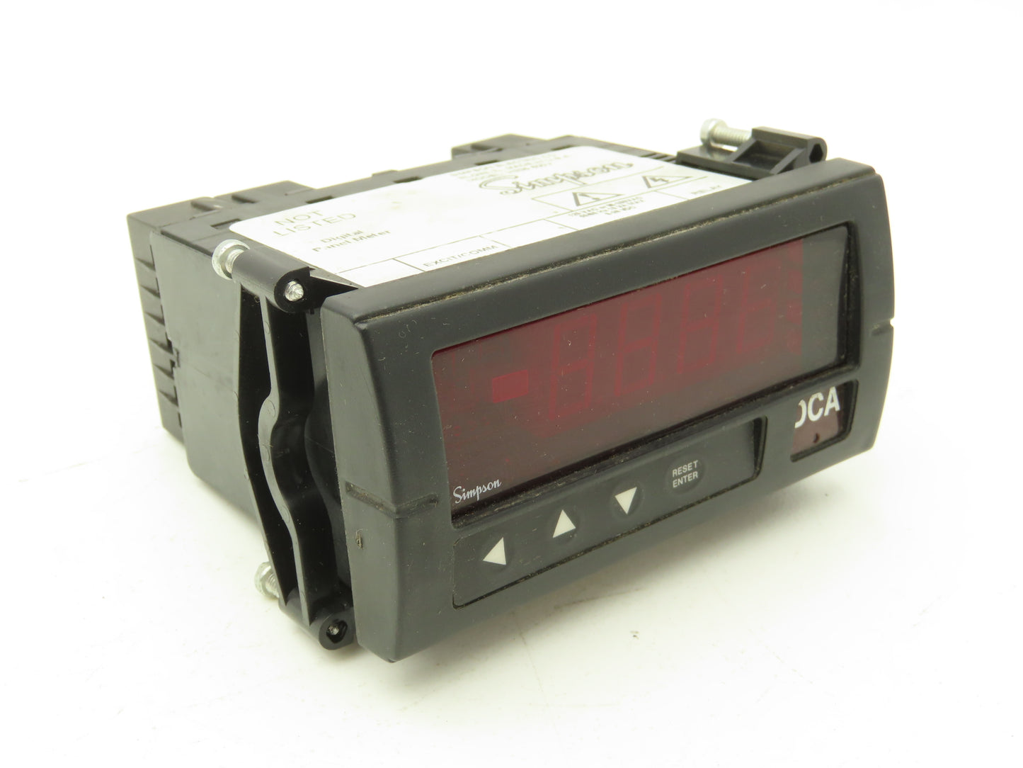 Simpson H335111020 Model H335 200mVDC Digital Panel Meter 120 VAC Power Supply