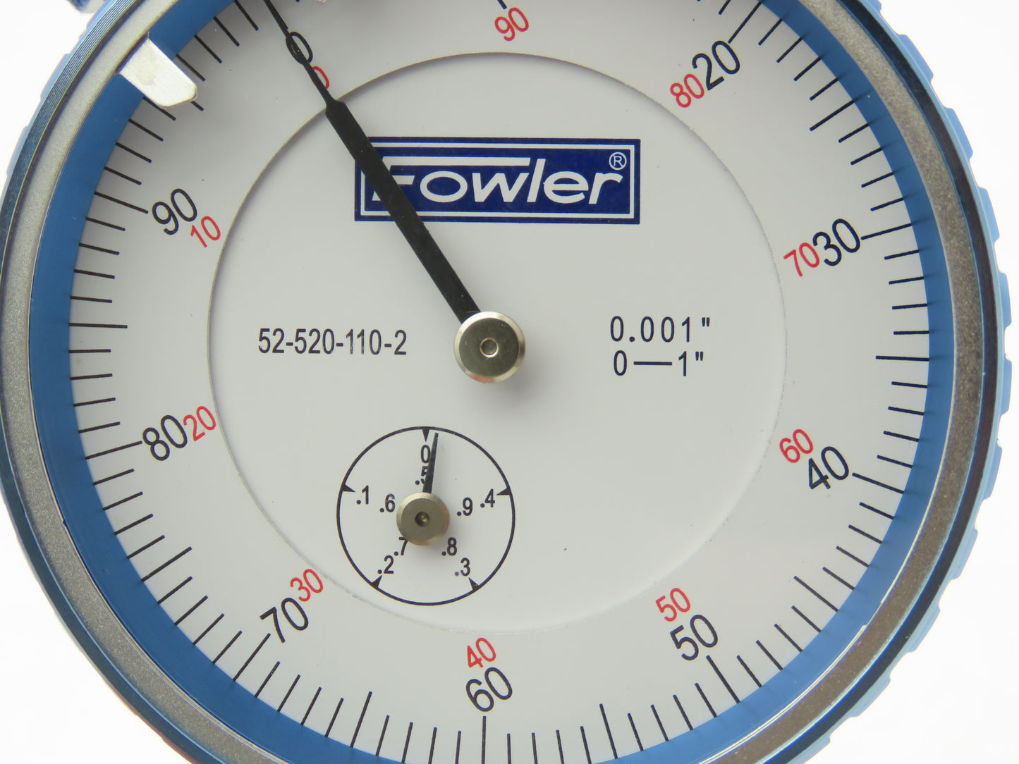 Fowler 52-520-110-2 Dial Gage Indicator 0-100 Dial 0-1" Range .001" Grad