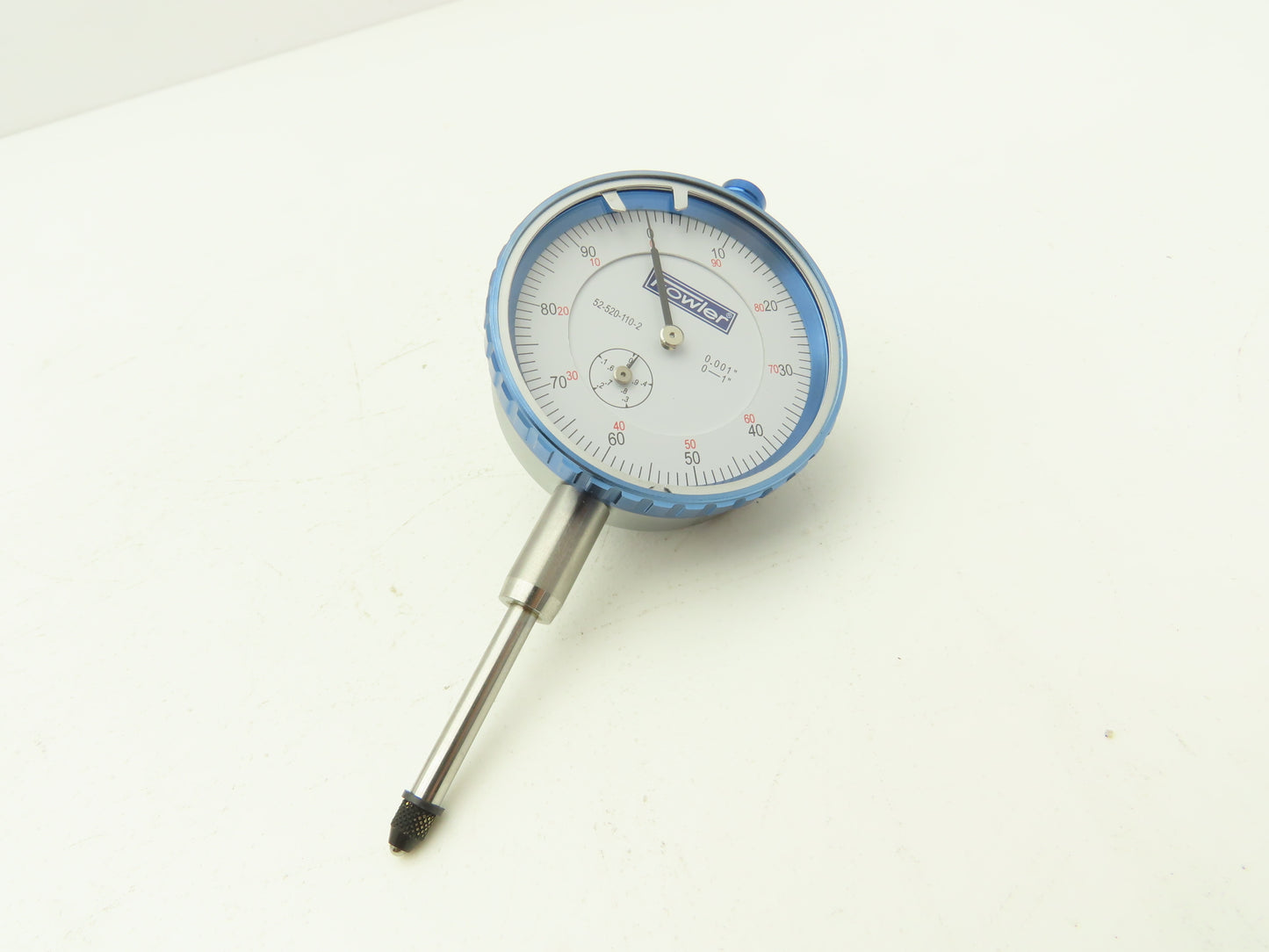 Fowler 52-520-110-2 Dial Gage Indicator 0-100 Dial 0-1" Range .001" Grad