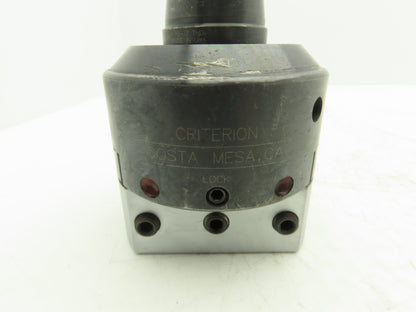Criterion 204E Tapered Boring Head 4" Tool Holder 40 NAT. D/B