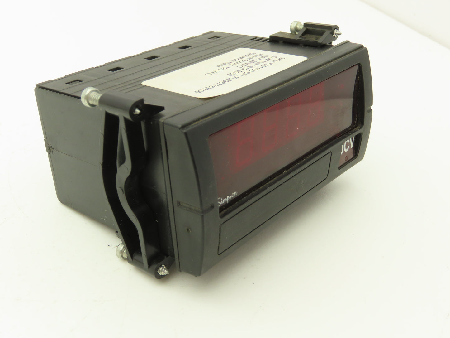 Simpson F3511030 Model F35 20VDC Digital Panel Meter 120 VAC Power Supply