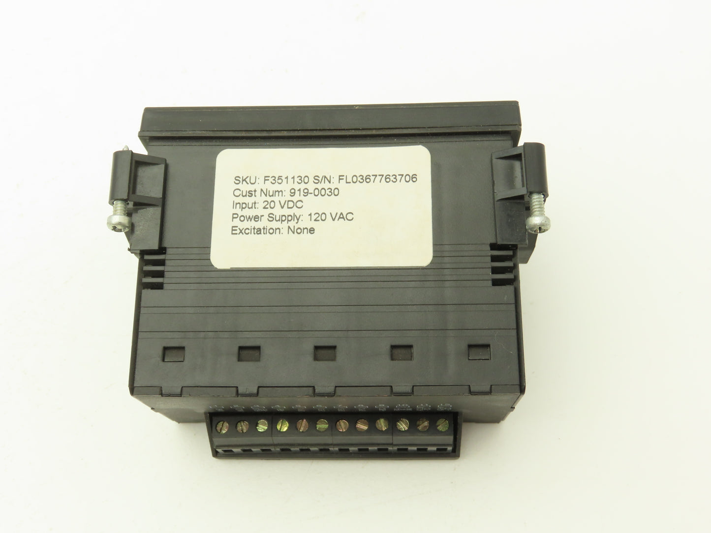 Simpson F3511030 Model F35 20VDC Digital Panel Meter 120 VAC Power Supply