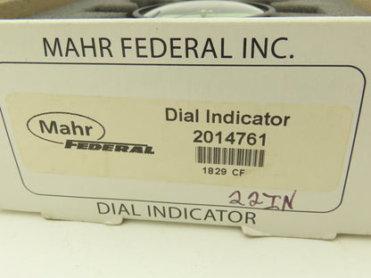 Mahr Federal 2014761 22IN-RC MarCator Dial Drop Indicator 0-10  0.25"Span .0001"