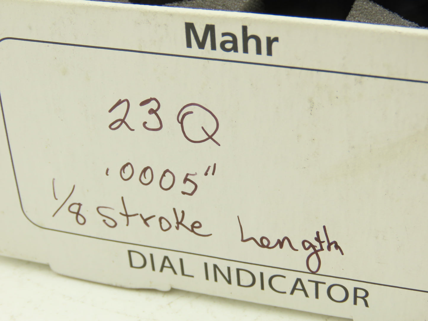 Mahr Federal 2014810 23Q-RC MarCator Dial Drop Indicator 0-20 .050"Span .0005"