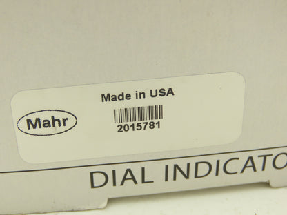 Mahr Federal 2015781 22IN MarCator Dial Drop Indicator 0-5-0  .025"Span .0001"