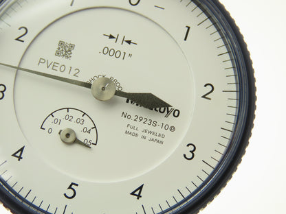 Mitutoyo 2923SB-10 Dial Drop Indicator 0-5-0 Dial .05" Range .0001"