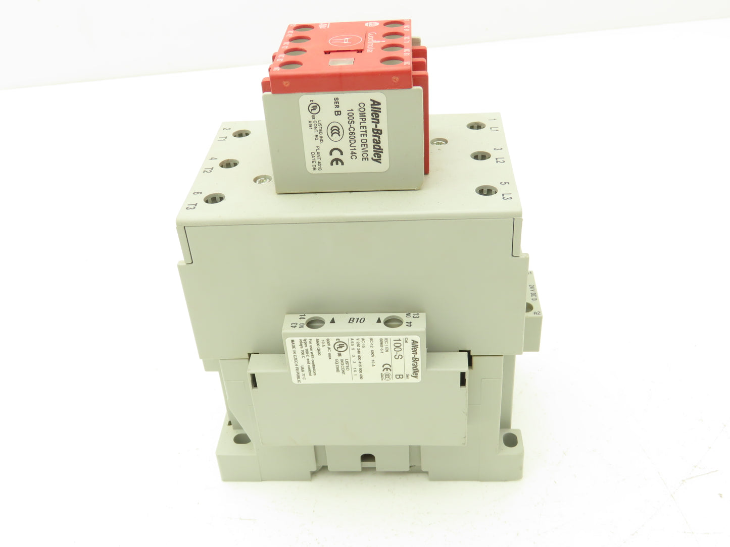 Allen Bradley 100S-C60DJ14C Safety DC Contactor Contact Block 24V Coil 600V 3PH