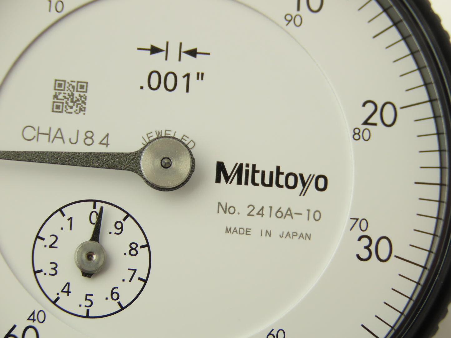 Mitutoyo 2416A-10 Dial Drop Indicator 0-100 Dial 0-1" Range .001" Grad