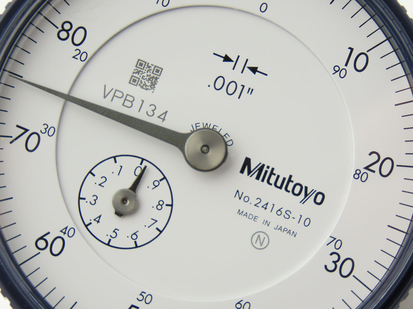 Mitutoyo 2416S-10 Dial Drop Indicator 0-100 Dial 0-1" Range .001" Grad