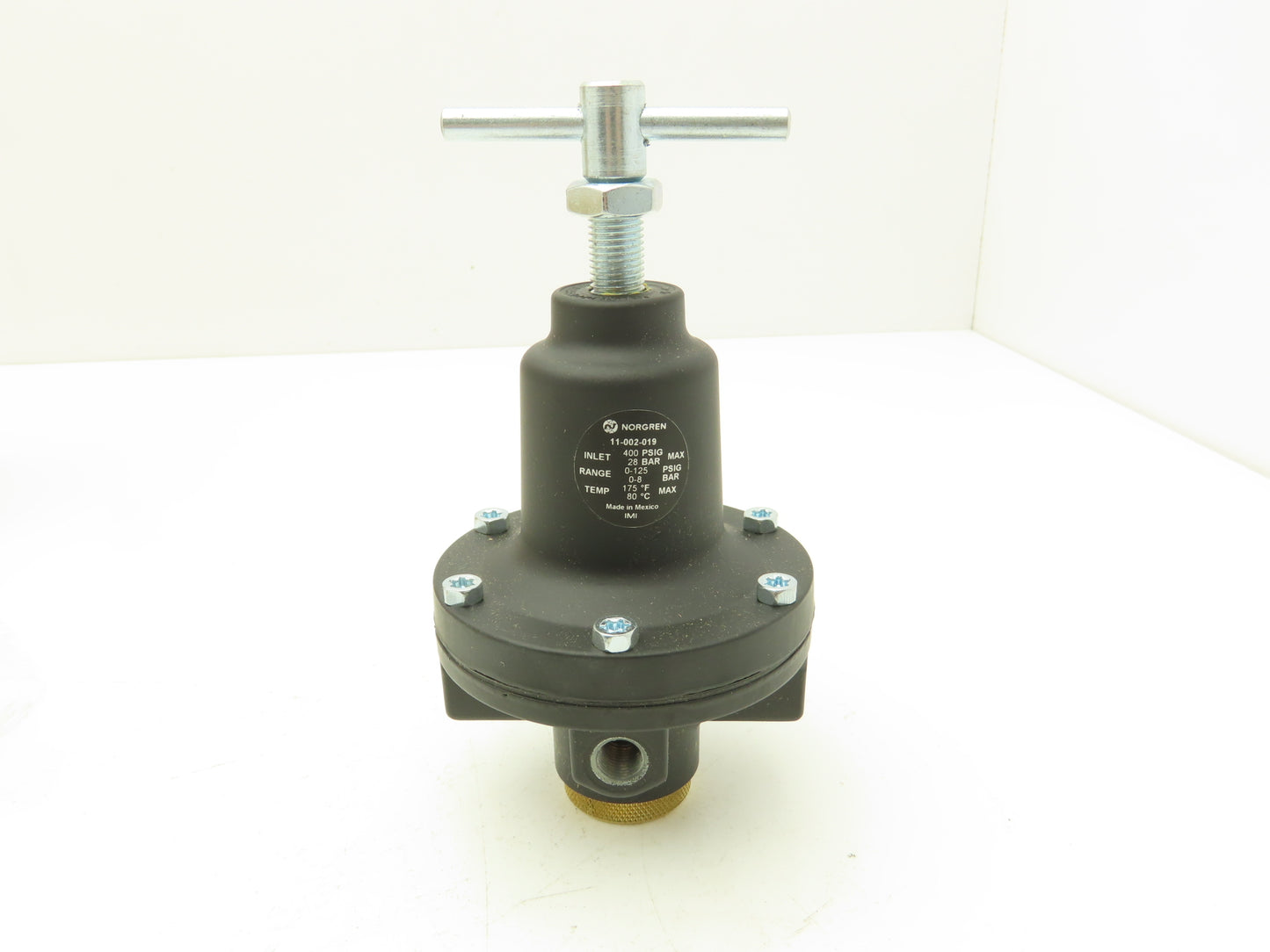 Norgren 11-002-019 Pneumatic Air Regulator 1/4" NPT 400PSIG Max 0-125PSIG Range