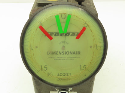 Mahr Federal D4000 D-4000 Dimensionair Air Gage 0-1.5 Dial 4000:1 .000025