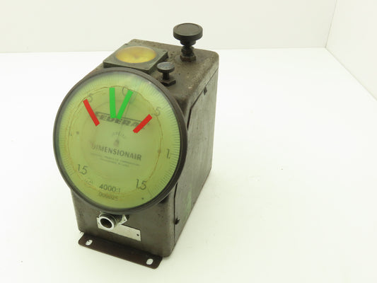Mahr Federal D4000 D-4000 Dimensionair Air Gage 0-1.5 Dial 4000:1 .000025