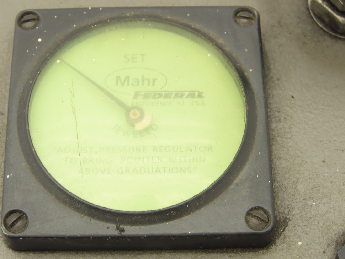 Mahr Federal D-1250 Dimensionair Air Gage 0-3" Dial 1250:1 .0001" Tooling