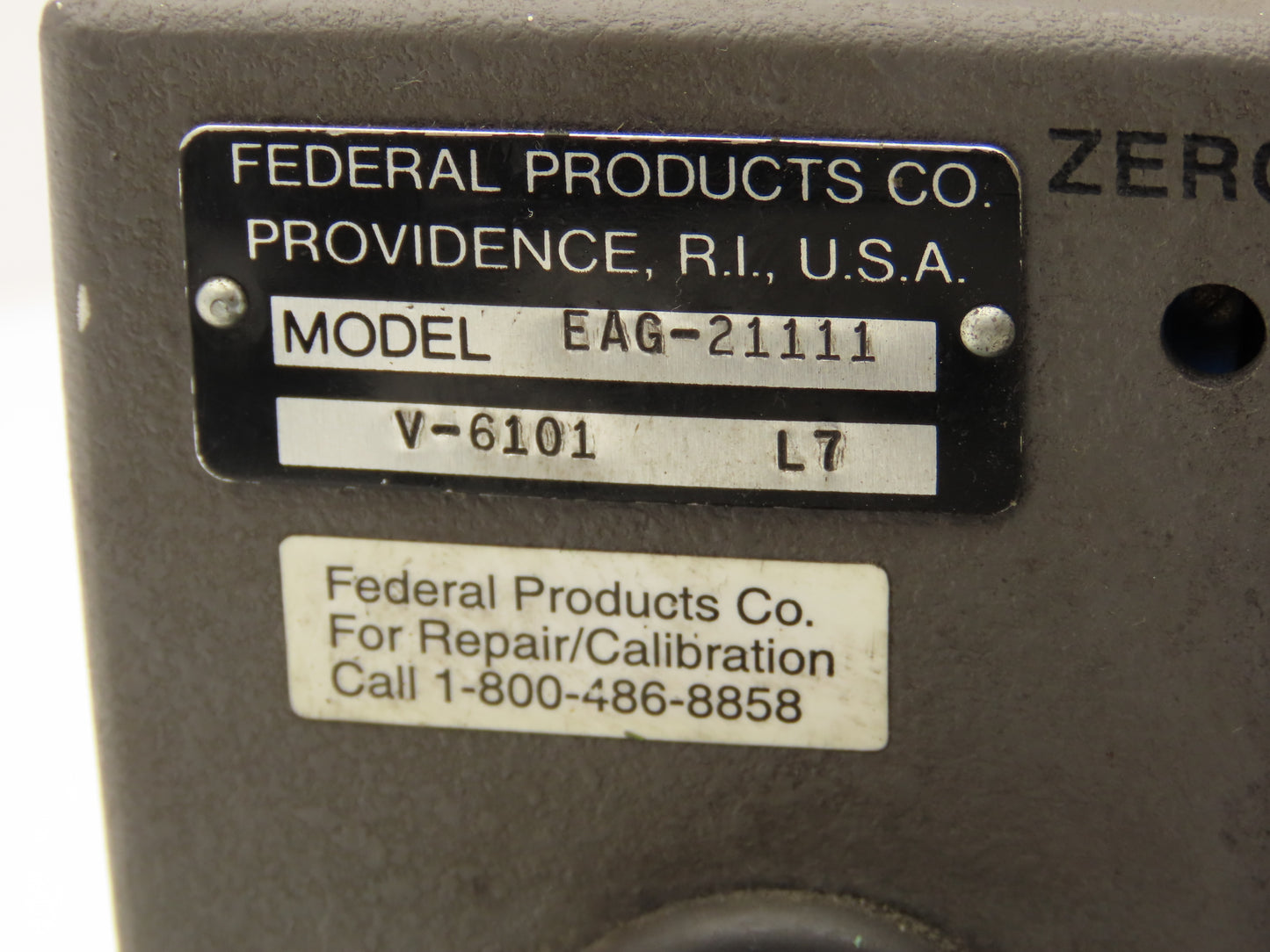 Mahr Federal D-1250 Dimensionair Air Gage 0-3" Dial 1250:1 .0001" Tooling