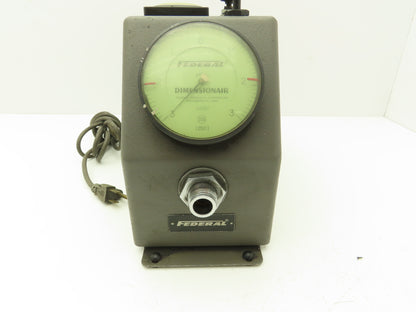 Mahr Federal D-1250 Dimensionair Air Gage 0-3" Dial 1250:1 .0001" Tooling