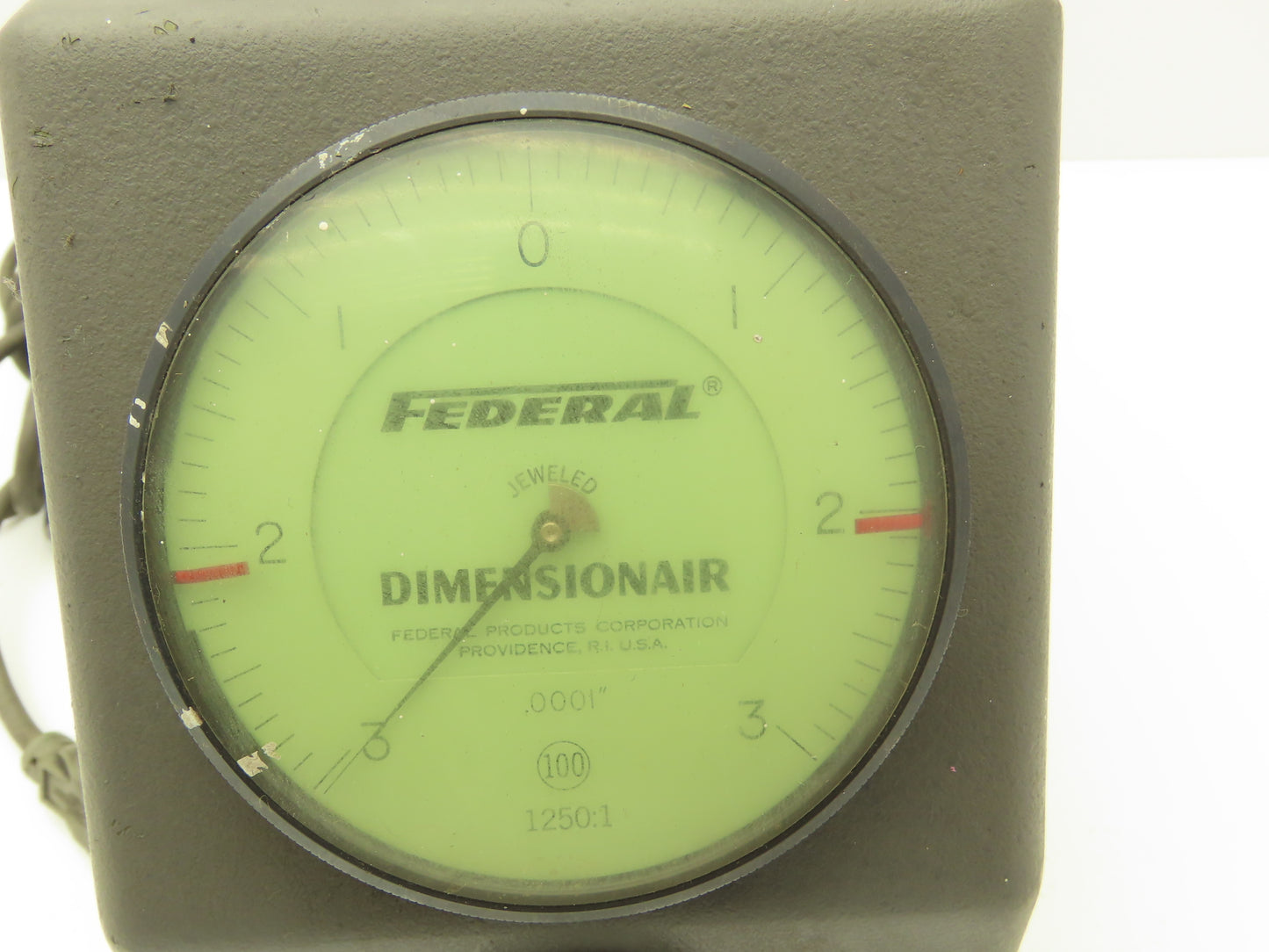Mahr Federal D-1250 Dimensionair Air Gage 0-3" Dial 1250:1 .0001" Tooling