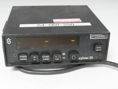 Fowler Sylvac D25 Digital Indicator Gage Display 115V  -Not Working-