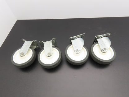 Payson 050/5 5" Swivel & 051-5 Fixed Caster Wheels Lot of 4