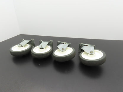 Payson 050/5 5" Swivel & 051-5 Fixed Caster Wheels Lot of 4
