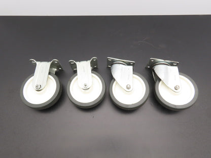 Payson 050/5 5" Swivel & 051-5 Fixed Caster Wheels Lot of 4