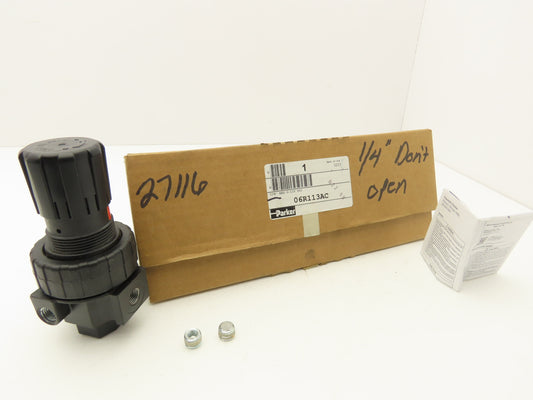 Parker 06R113AC Pneumatic Air Pressure Regulator 1/4" NPT