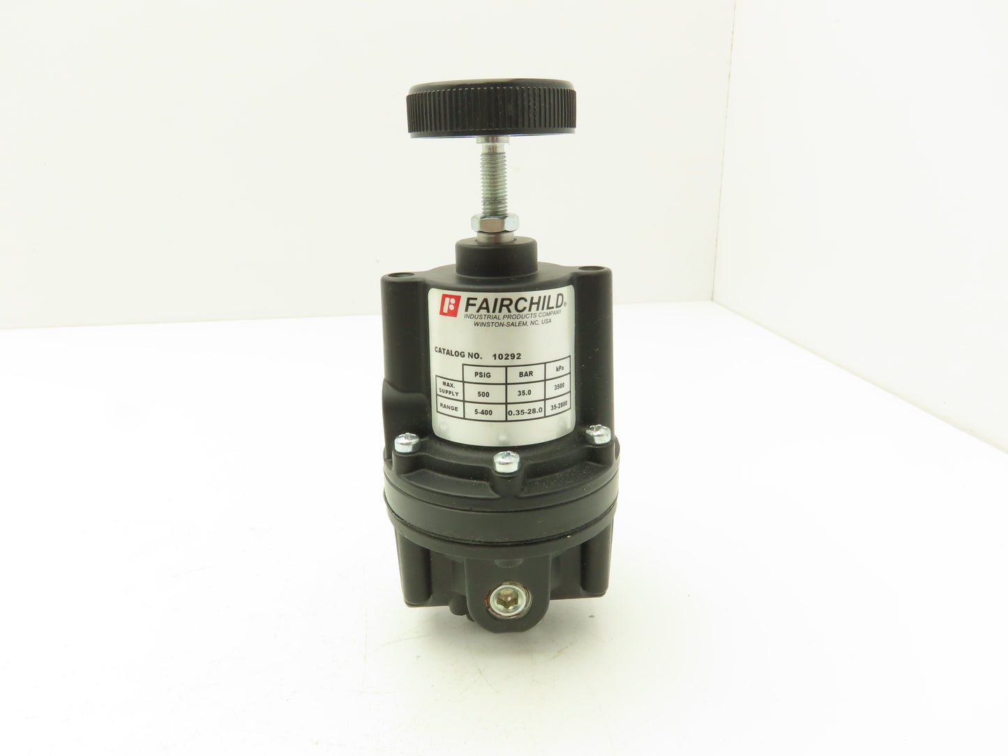 Fairchild 10292 Pressure Regulator 1/4" NPT 5-400PSI Adjustment 500 PSI Max
