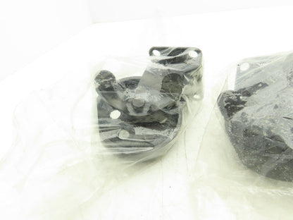 4" Cast Swivel Caster Wheels Two With Locking Break VTG Look Lot of 4