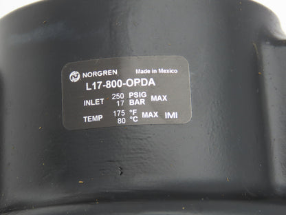 Norgren  L17-800-OPDA Lubricator 1-3/4"PTF Sight feed dome 250 PSIG 17 Bar