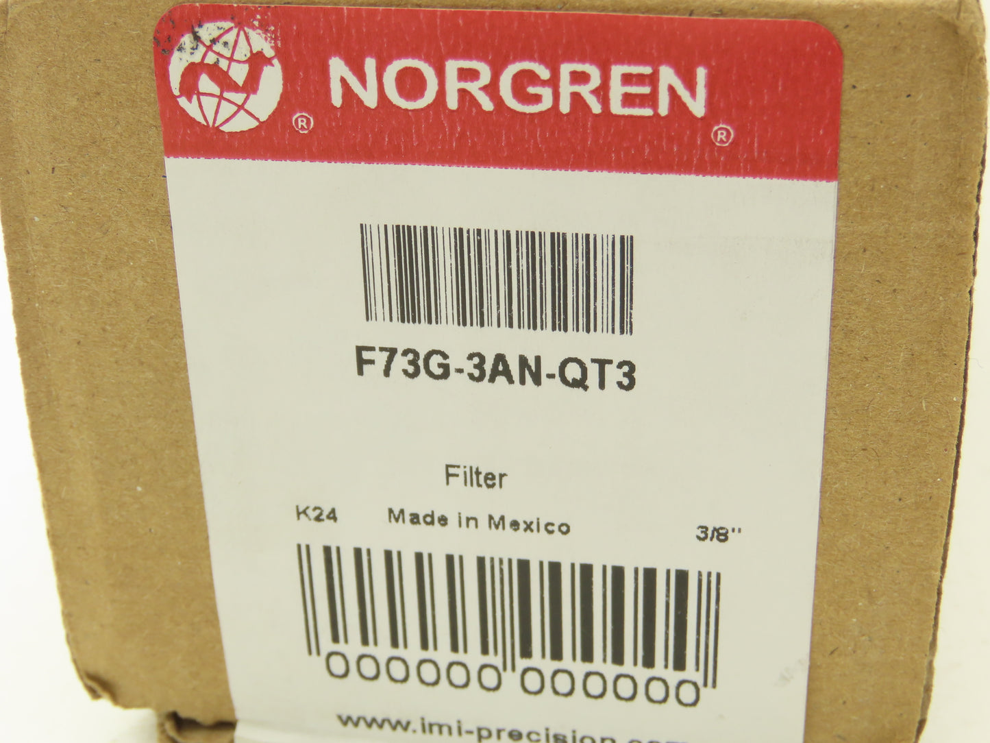 Norgren F73G-3AN-QT3 Excelon Series Pneumatic Air Filter 3/8" Ports 40 Micron