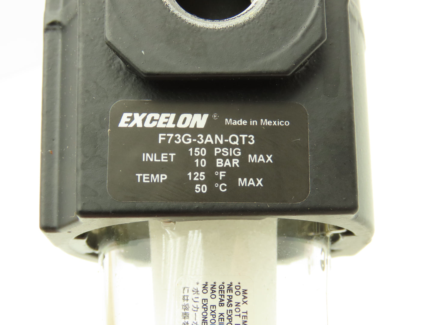 Norgren F73G-3AN-QT3 Excelon Series Pneumatic Air Filter 3/8" Ports 40 Micron