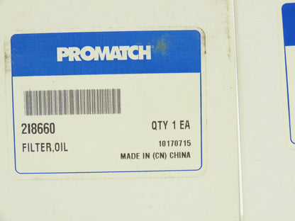 Promatch 2I8660 Oil Filter same as FRAM PH4386/PH4967 & Pennzoil PZ-38 Lot of 17