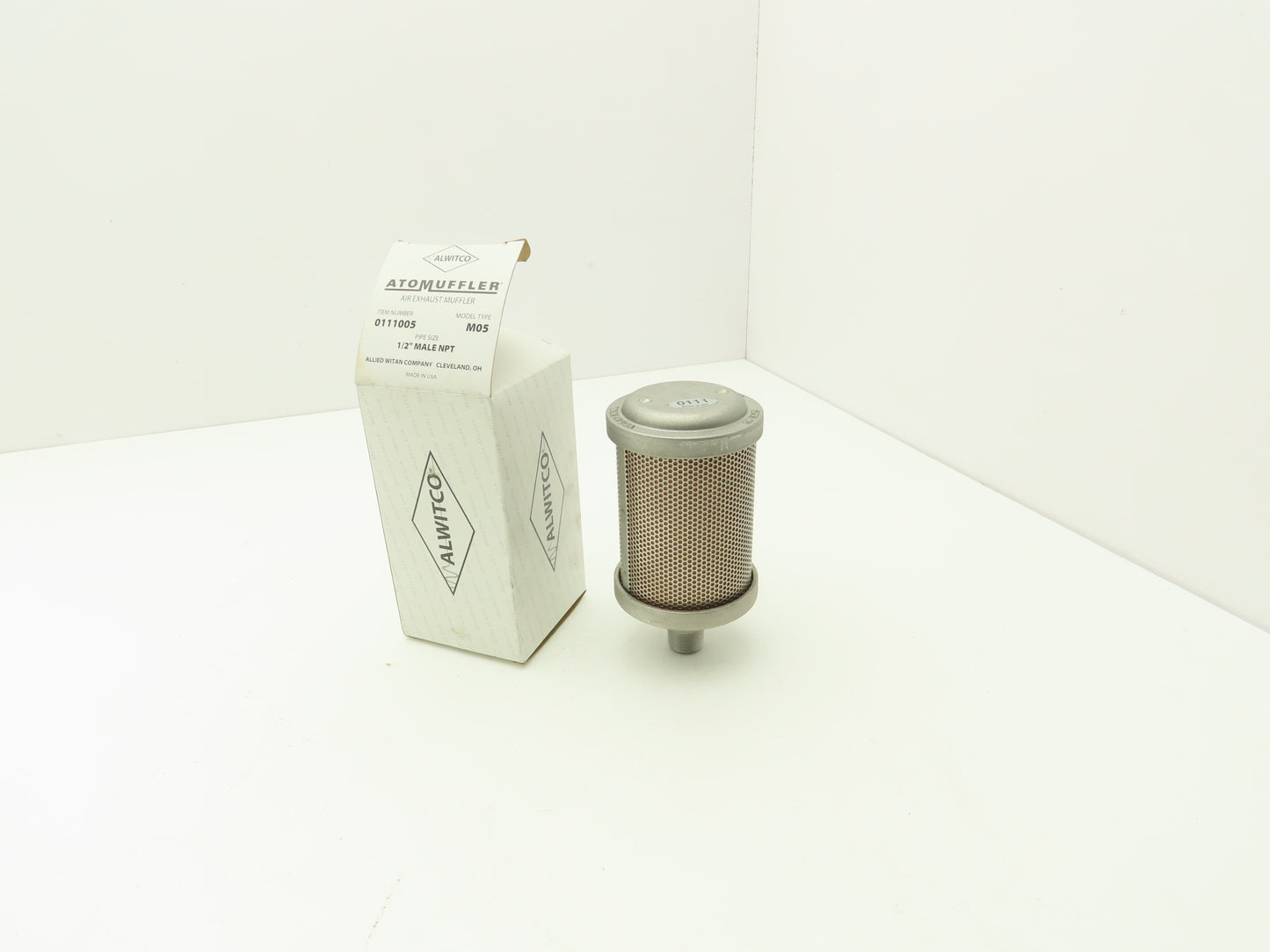 Allied Witan 0111005 M05 Alwitco AtoMuffler 1/2" NPT 125PSI Max Pressure