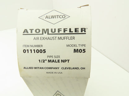 Allied Witan 0111005 M05 Alwitco AtoMuffler 1/2" NPT 125PSI Max Pressure