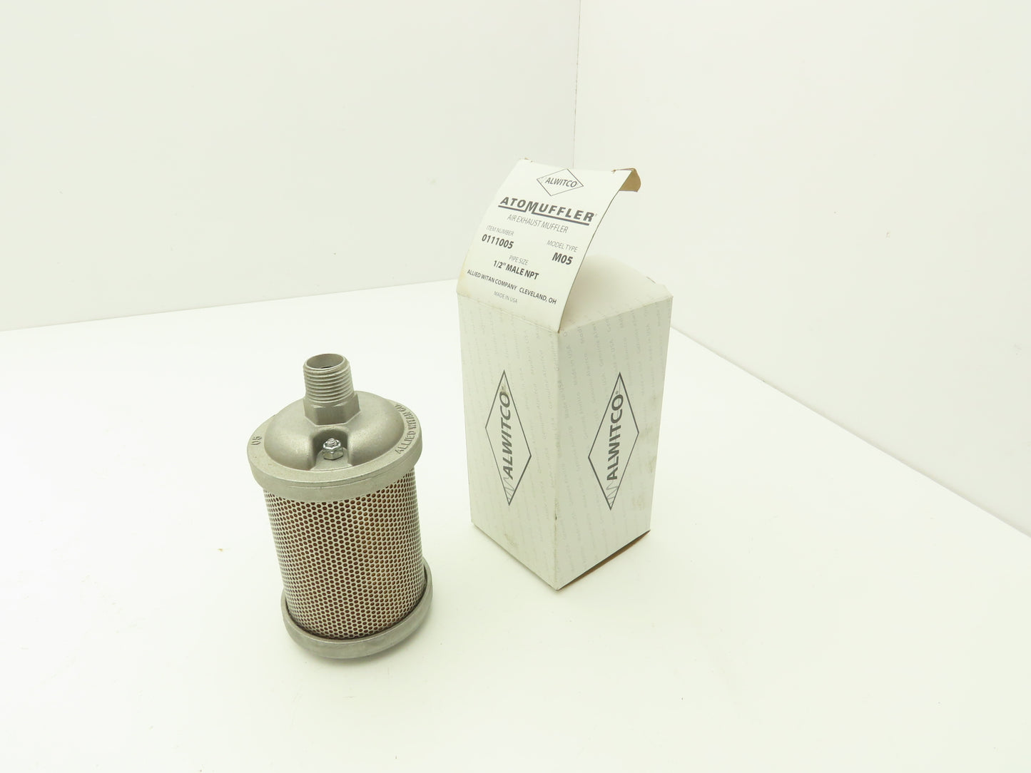 Allied Witan 0111005 M05 Alwitco AtoMuffler 1/2" NPT 125PSI Max Pressure